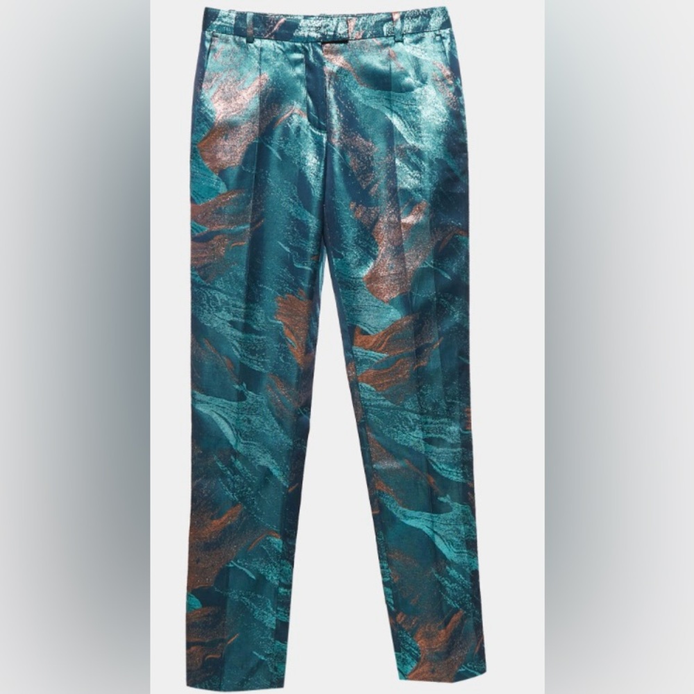 Maje Lurex Jacquard Pants. Size 40.